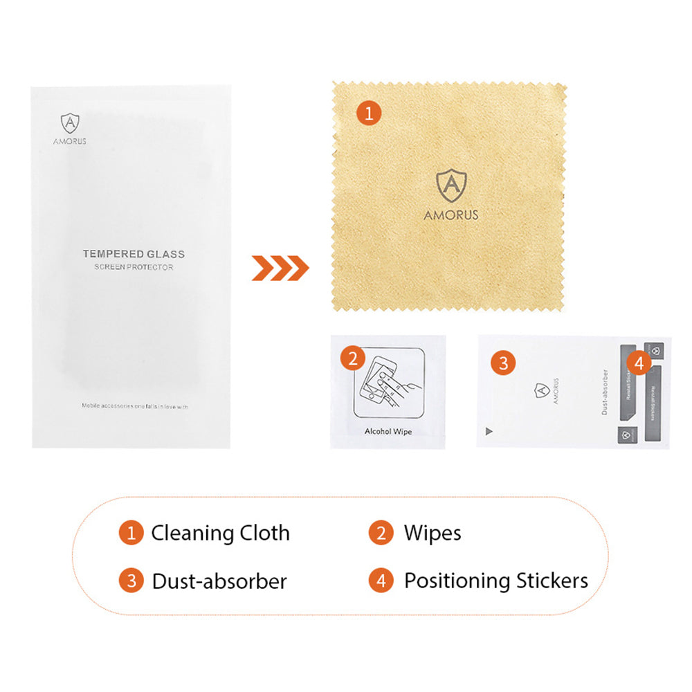 AMORUS Full Glue Full Size Silk Printing Protective Tempered Glass Screen Film for Xiaomi Redmi 9A 9C 9C NFC AMORUS Full Glue Full Size Silk Printing Protective Tempered Glass Screen Film for Xiaomi Redmi 9A 9C 9C NFC